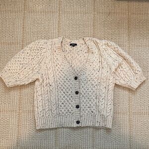 Rails Island Cream Confetti Cardigan Sweater